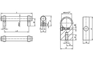 Rohrgriffe Aluminium einstellbar